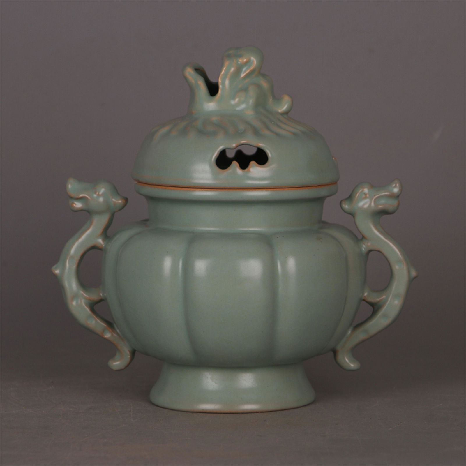 A Chinese Celadon Glazed Porcelain Incense Burner (1 of 5)