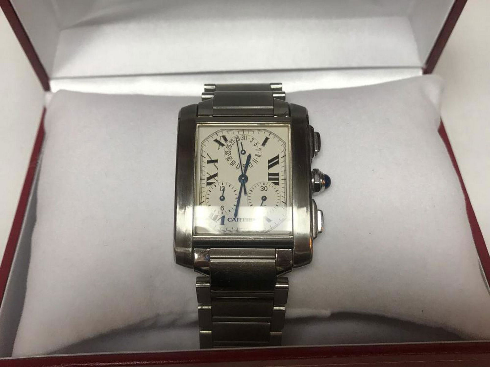 Cartier Tank Francaise Chrono Large Mens 2303 S/Steels (1 of 4)