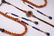 A Chinese Carved Amber Court Necklace - 2