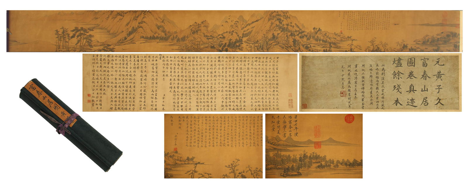 A Chinese Painting Scroll of Life in the Mountain (1 of 17)