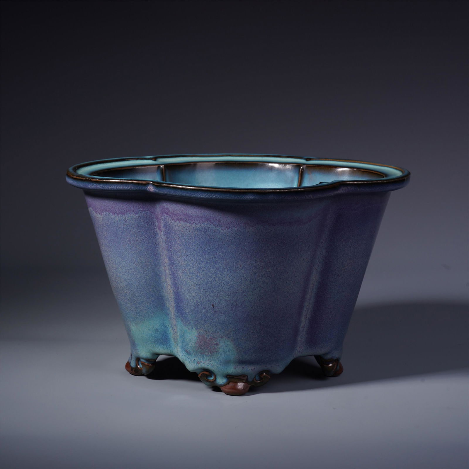 A Chinese Junyao Glazed Marshmallow Form Vase (1 of 15)