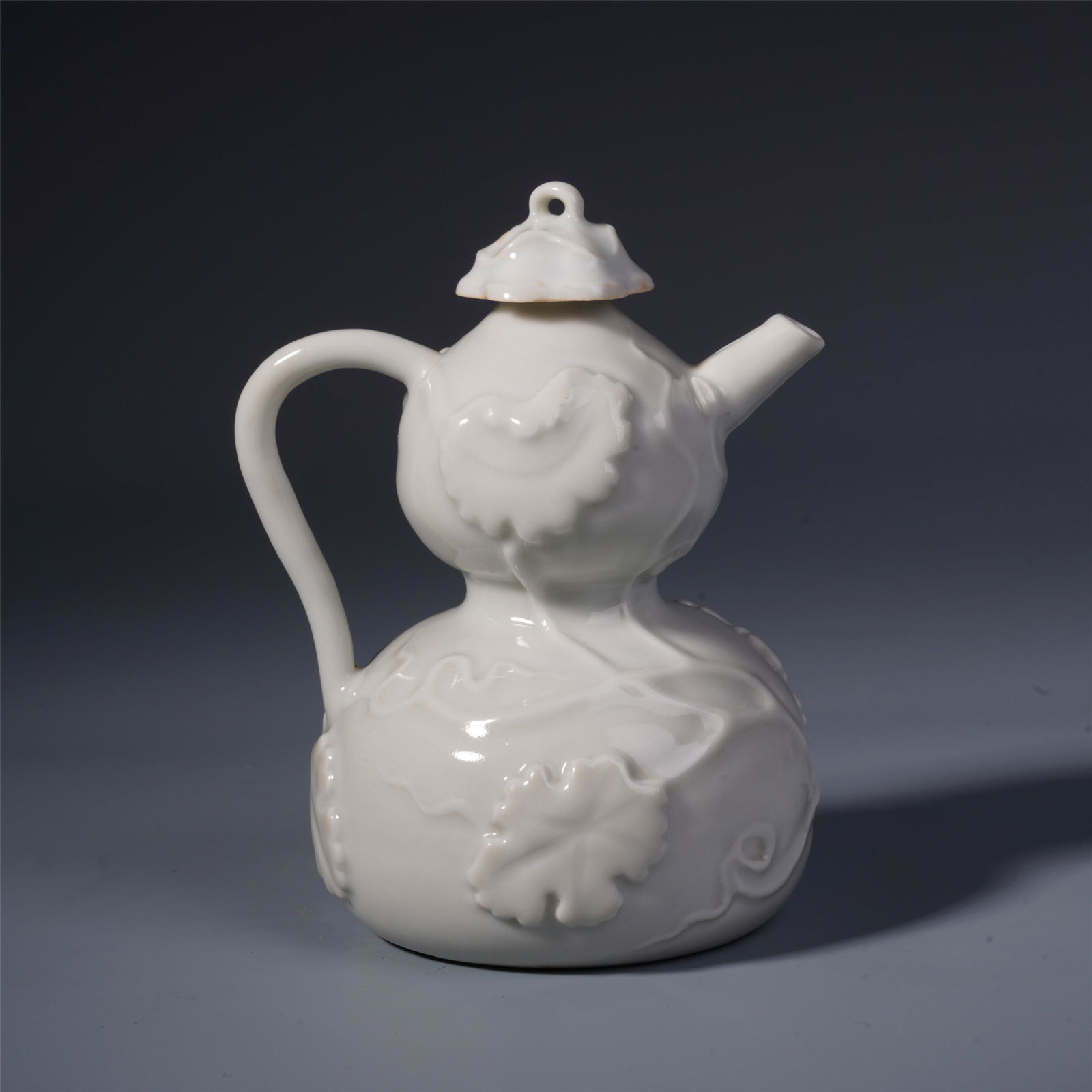 A Chinese White Glazed Porcelain Gourd Vase (1 of 18)