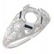Art Deco Style Semi Mount Filigree Ring w/ Blue Sapphir