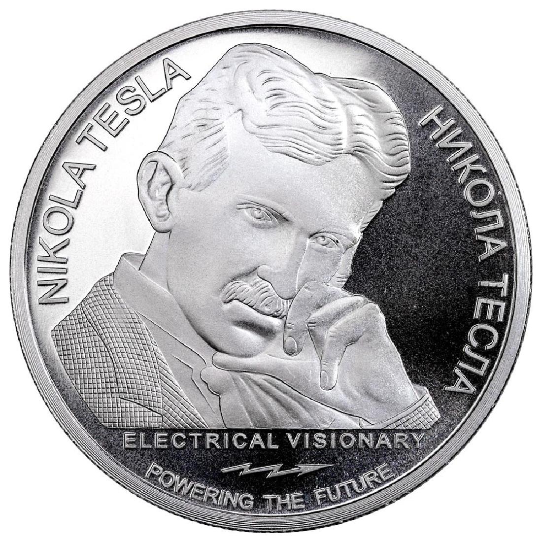 2018 Republic of Serbia 1 oz Silver 100 Dinar Nikola Te: 2018 Republic of Serbia 1 oz Silver 100 Dinar Nikola Tesla **|**|** 2018 Republic of Serbia 1 oz Silver 100 Dinar Nikola Tesla #PAPPS84447