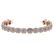 Certified 3.60 Ctw Diamond VS/SI1 Bracelet 14K Rose Gol