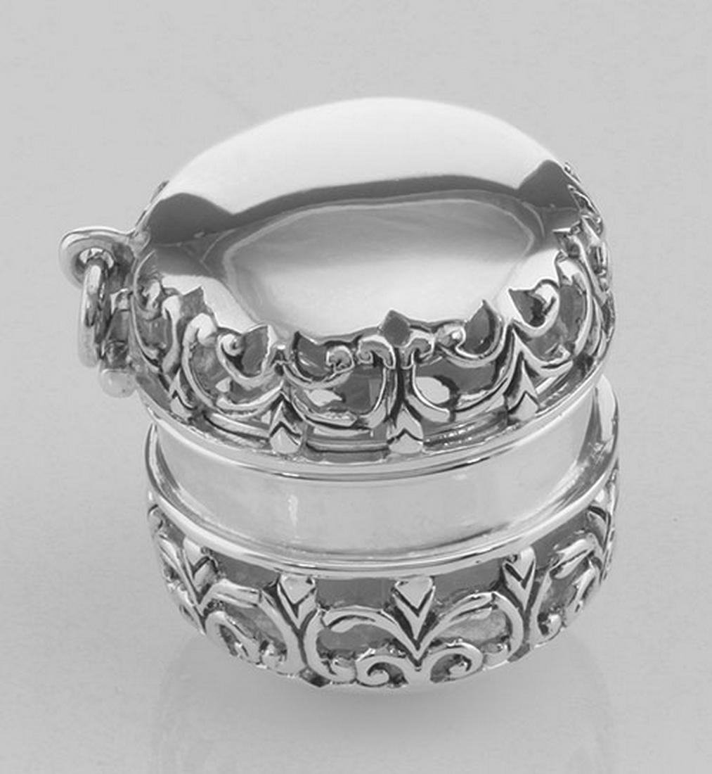 Antique Style Filigree Thimble Case or Aromatherapy Pen: Antique Style Filigree Thimble Case or Aromatherapy Pendant Sterling Silver **|**|** #X-2352 Antique Style Sterling Silver Filigree Thimble Case or Aromatherapy Pendant - There is a ring attached so t