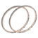 Certified 12.40 Ctw Diamond VS/SI1 Bangles 14K Rose Gol