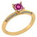 Certified .89 CTW Genuine Pink Touramline And Diamond 1