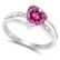 Certified 2.18 CTW Genuine Pink Touramline And Diamond