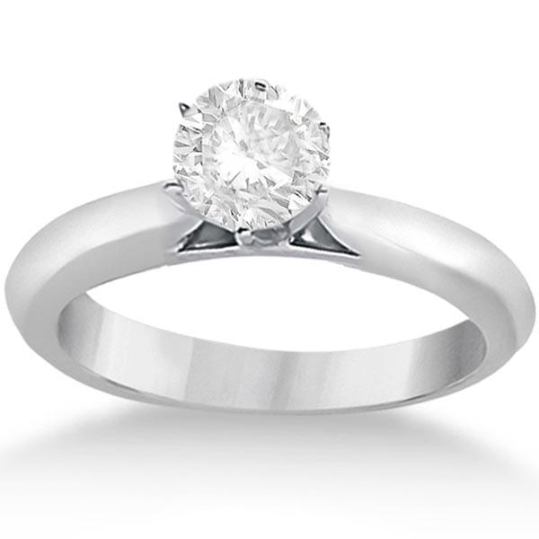 Six-Prong 14k White Gold Solitaire Engagement Ring Sett: Six-Prong 14k White Gold Solitaire Engagement Ring Setting **|**|** CENTER STONE; CENTER STONE CLARITY; CENTER STONE COLOR; CENTER STONE SETTING; SIDE STONE CLARITY; SIDE STONE COLOR; SIDE STONE SETTI