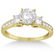 Three-Stone Princess Diamond Engagement Ring 14k 1.64ct