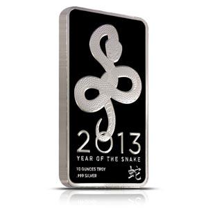 NTR Metals Silver Bar 10 oz - 2013 Snake Design: NTR Metals Silver Bar 10 oz - 2013 Snake Design **|**|** NTR Metals Silver Bar 10 oz - 2013 Snake Design #PAPPS96628