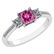Certified 1.18 CTW Genuine Pink Touramline And Diamond