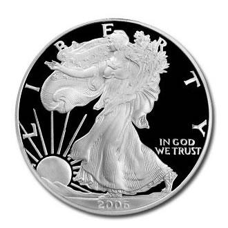 Proof Silver Eagle 2006-W: Proof Silver Eagle 2006-W **|**|** Proof Silver Eagle 2006-W #PAPPS49376