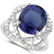 Certified 1.80 Ctw. Genuine Blue Sapphire And Diamond 1