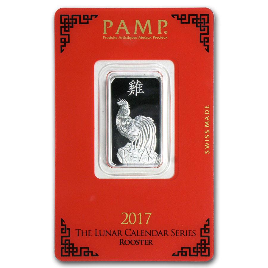 PAMP Suisse Silver Bar 10 Gram - 2017 Rooster Design: PAMP Suisse Silver Bar 10 Gram - 2017 Rooster Design **|**|** PAMP Suisse Silver Bar 10 Gram - 2017 Rooster Design #PAPPS49246