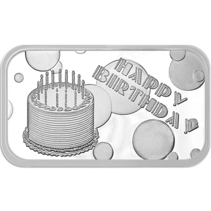 Happy Birthday Cake 2019 .999 Silver 1 oz Bar: Happy Birthday Cake 2019 .999 Silver 1 oz Bar **|**|** Happy Birthday Cake 2019 .999 Silver 1 oz Bar #PAPPS49268