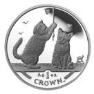 Isle of Man 2001 1 Crown Silver Proof Somali Kittens Ca: Isle of Man 2001 1 Crown Silver Proof Somali Kittens Cat **|**|** Isle of Man 2001 1 Crown Silver Proof Somali Kittens Cat #PAPPS84435