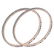 Certified 12.40 Ctw Diamond VS/SI1 Bangles 14K Rose Gol