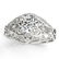Vintage Art Deco Diamond Engagement Ring Setting 14k Wh