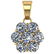 Certified 1.25 CTW Round Diamond 14K Yellow Gold Pendan