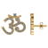 Certified .40 CTW Round Diamond 14K Yellow Gold Earring