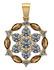 Certified 1.30 CTW Genuine Smoky And Diamond 14K Yellow
