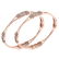 Certified 2.25 Ctw Diamond VS/SI1 Bangles 14K Rose Gold