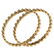Certified 3.72 Ctw Diamond VS/SI1 Bangles 14K Yellow Go