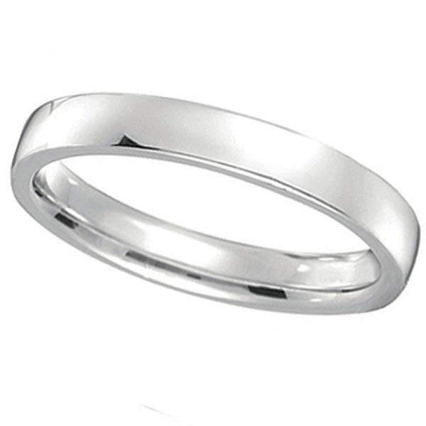 Platinum Wedding Ring Band Low Dome Comfort Fit (3mm): Platinum Wedding Ring Band Low Dome Comfort Fit (3mm) **|**|** CENTER STONE; CENTER STONE CLARITY; CENTER STONE COLOR; CENTER STONE SETTING; SIDE STONE CLARITY; SIDE STONE COLOR; SIDE STONE SETTING; C