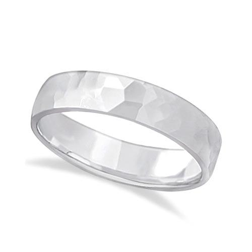 Men's Hammered Finished Carved Band Wedding Ring Platin: Men's Hammered Finished Carved Band Wedding Ring Platinum (5mm) **|**|** CENTER STONE; CENTER STONE CLARITY; CENTER STONE COLOR; CENTER STONE SETTING; SIDE STONE CLARITY; SIDE STONE COLOR; SIDE STONE