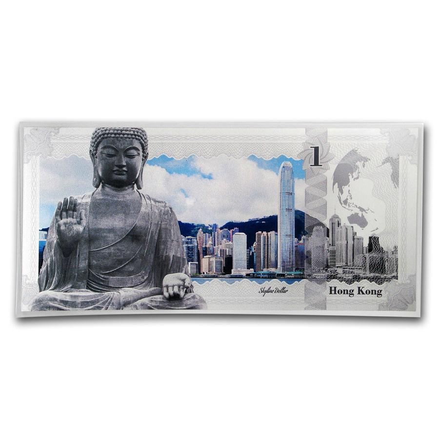 2017 Cook Islands Skyline Foil Silver Note (Hong Kong): 2017 Cook Islands Skyline Foil Silver Note (Hong Kong) **|**|** 2017 Cook Islands Skyline Foil Silver Note (Hong Kong) #PAPPS73514