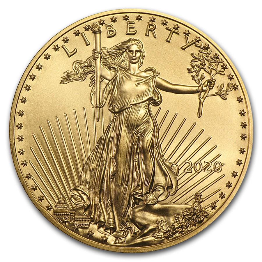 2020 1/10 oz American Gold Eagle BU: 2020 1/10 oz American Gold Eagle BU **|**|** 2020 1/10 oz American Gold Eagle BU #PAPPS39851
