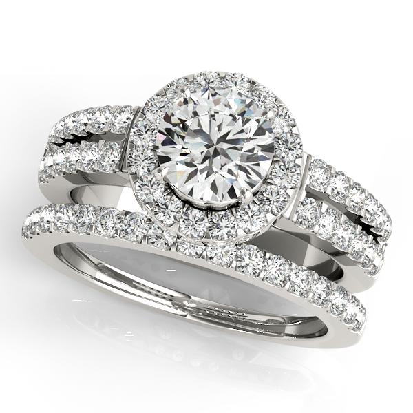 Certified 1.50 Ctw SI2/I1 Diamond 14K White Gold Engage: Certified 1.50 Ctw SI2/I1 Diamond 14K White Gold Engagement Halo Set Ring -- Center Diamond Approx Weight: 0.50 Ctw (Round Cut) Center Color: J-K Center Stone Clarity: SI2/I1 Center Stone Setting: Pro