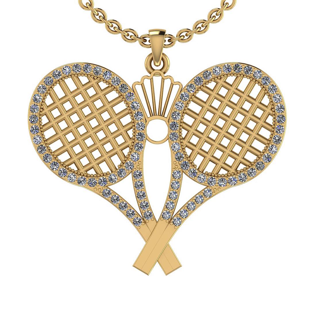 Certified 0.51 Ctw SI2/I1 Diamond 14K Yellow Gold Tenni: Certified 0.51 Ctw SI2/I1 Diamond 14K Yellow Gold Tennis Set Necklace -- Center Diamond Approx Weight: 0.51 Ctw (Round Cut) Center Diamond Color: J-K Center Clarity: SI2/I1 Stone Setting: Prong Metal 