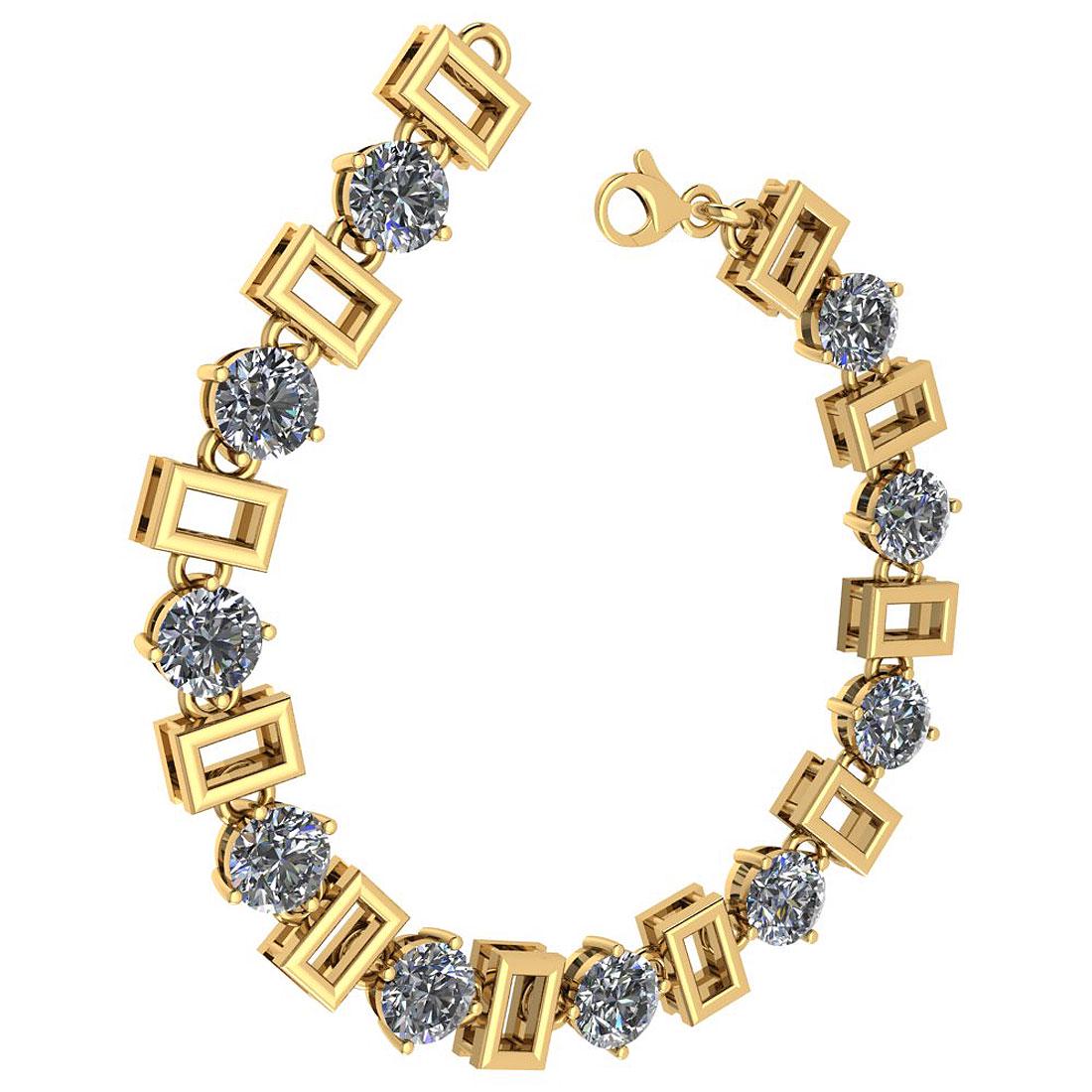 Certified 5.00 Ctw Diamond VS/SI1 Bracelet 14K Yellow G: Certified 5.00 Ctw Diamond VS/SI1 Bracelet 14K Yellow Gold Made In USA -- Diamond Stone Weight Approx ; 5.00 Ctw (10 Pcs Round) Diamond Stone Color: White G-H Diamond Stone Clarity: VS/SI1 Stone Setti