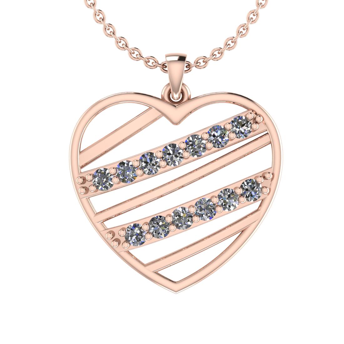 0.45 Ctw SI2/I1 Diamond 14K Rose Gold Valentine's Day s: 0.45 Ctw SI2/I1 Diamond 14K Rose Gold Valentine's Day special Pendant -- Center Diamond Weight : 0.45 Ctw (Round Cut) Center Diamond Color :- J-K Center Clarity :SI2/I1 Stone Setting : Prong Metal Wei