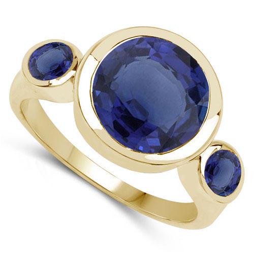2.60 Ctw.Genuine Tanzanite14K Yellow Gold: 2.60 Ctw.Genuine Tanzanite14K Yellow Gold -- 2.50 Ctw .Genuine Tanzanite .10 ctw Saide Stone 14K Yellow Gold #PAPPS90568