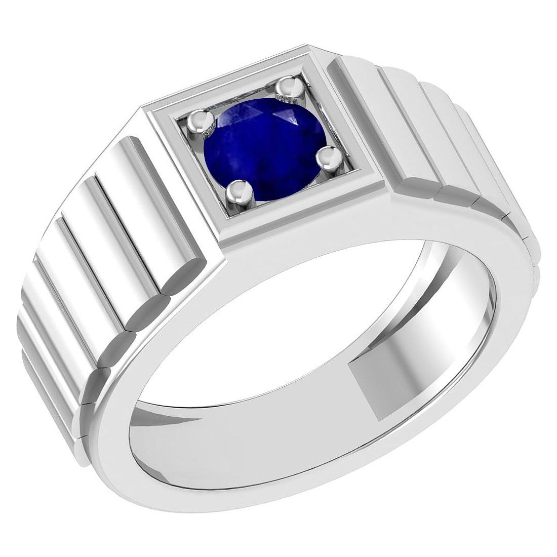 0.50 Ctw Blue Sapphire Style Prong Set 14K White Gold S: 0.50 Ctw Blue Sapphire Style Prong Set 14K White Gold Solitaire Ring -- Center Stone Weight : 0.50 Ctw (Round Cut ) Center Stone Color : Blue Sapphire Center Stone Setting : Prong Metal Weight : Appro