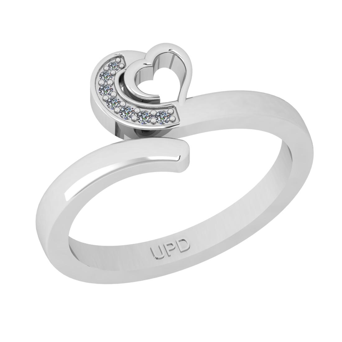 0.05 Ctw SI2/I1 Diamond 14K White Gold Valentine's Day: 0.05 Ctw SI2/I1 Diamond 14K White Gold Valentine's Day special Heart Ring -- Center Diamond Weight : 0.05 Ctw (Round Cut) Center Diamond Color :- J-K Center Clarity :SI2/I1 Stone Setting : Prong Metal
