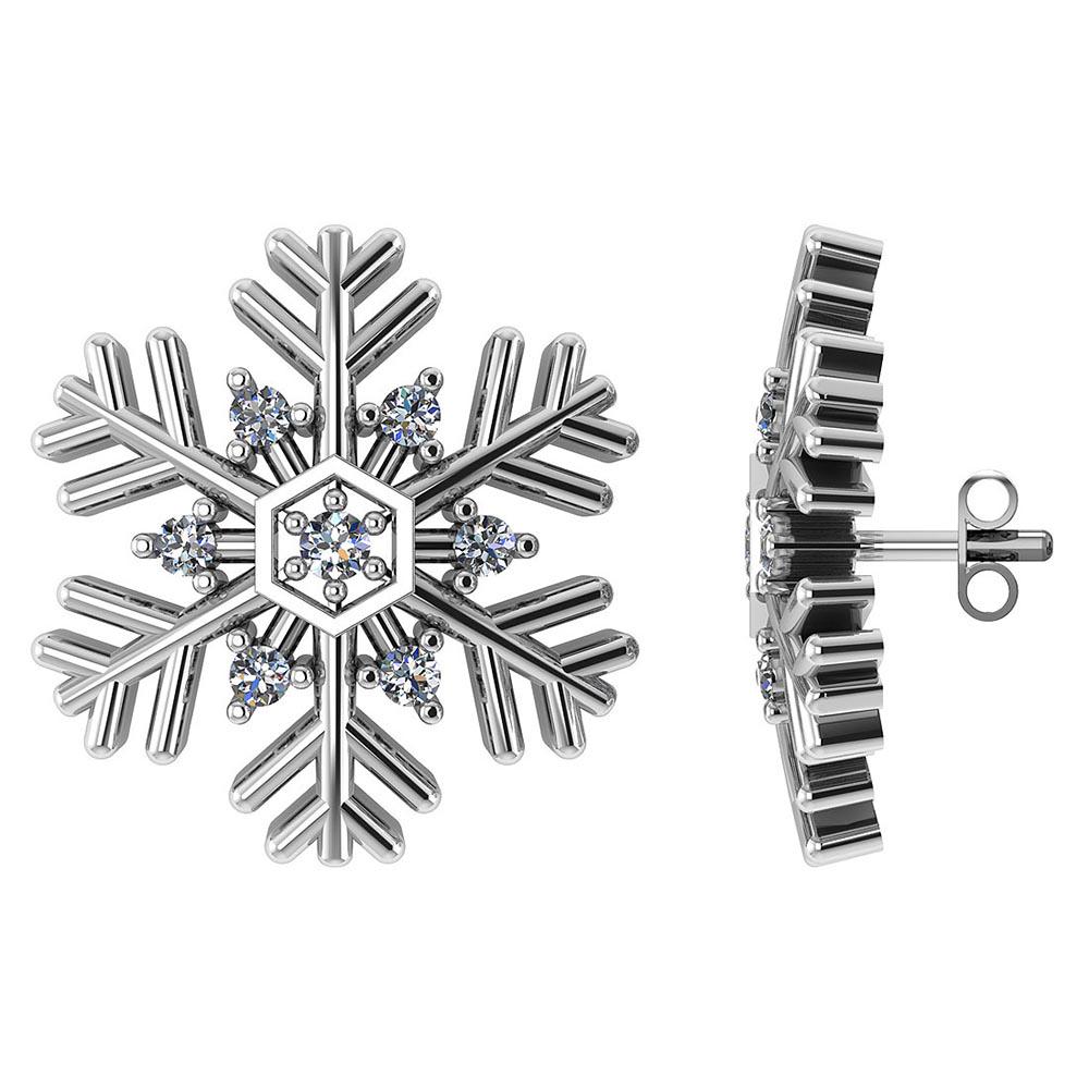 Certified .25 CTW Round Diamond 14K White Gold Earring: Certified .25 CTW Round Diamond 14K White Gold Earring -- Center Stone .10 CTW Round Center Stone Clarity:SI1-SI2 Center Stone Color : White Diamond Stone Setting ;Prong Side Stone Clarity;SI1-SI2 Sid