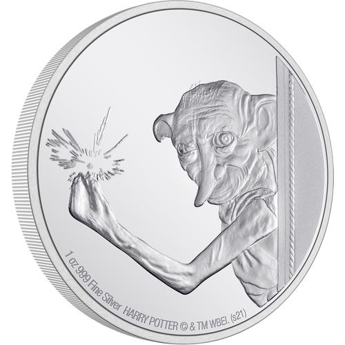 HARRY POTTER Classic - Dobby the House Elf 1oz Silver C: HARRY POTTER Classic - Dobby the House Elf 1oz Silver Coin -- HARRY POTTER Classic - Dobby the House Elf 1oz Silver Coin #PAPPS67322