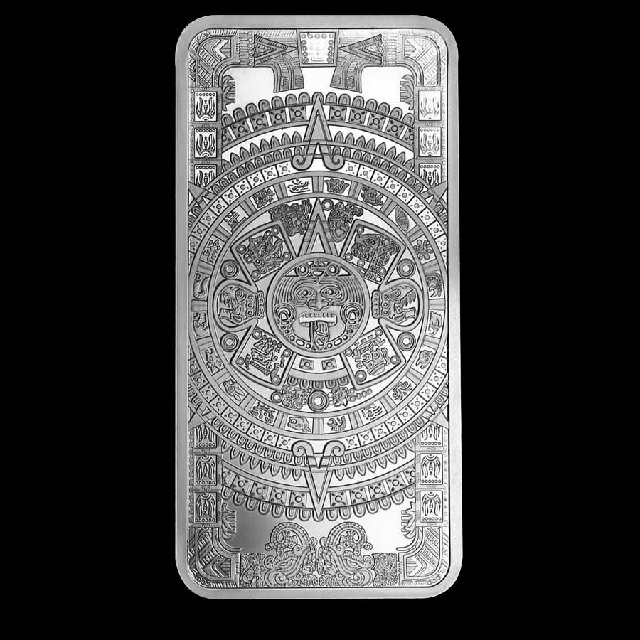 10 oz Silver Bar - Aztec Calendar: 10 oz Silver Bar - Aztec Calendar -- 10 oz Silver Bar - Aztec Calendar #PAPPS98909