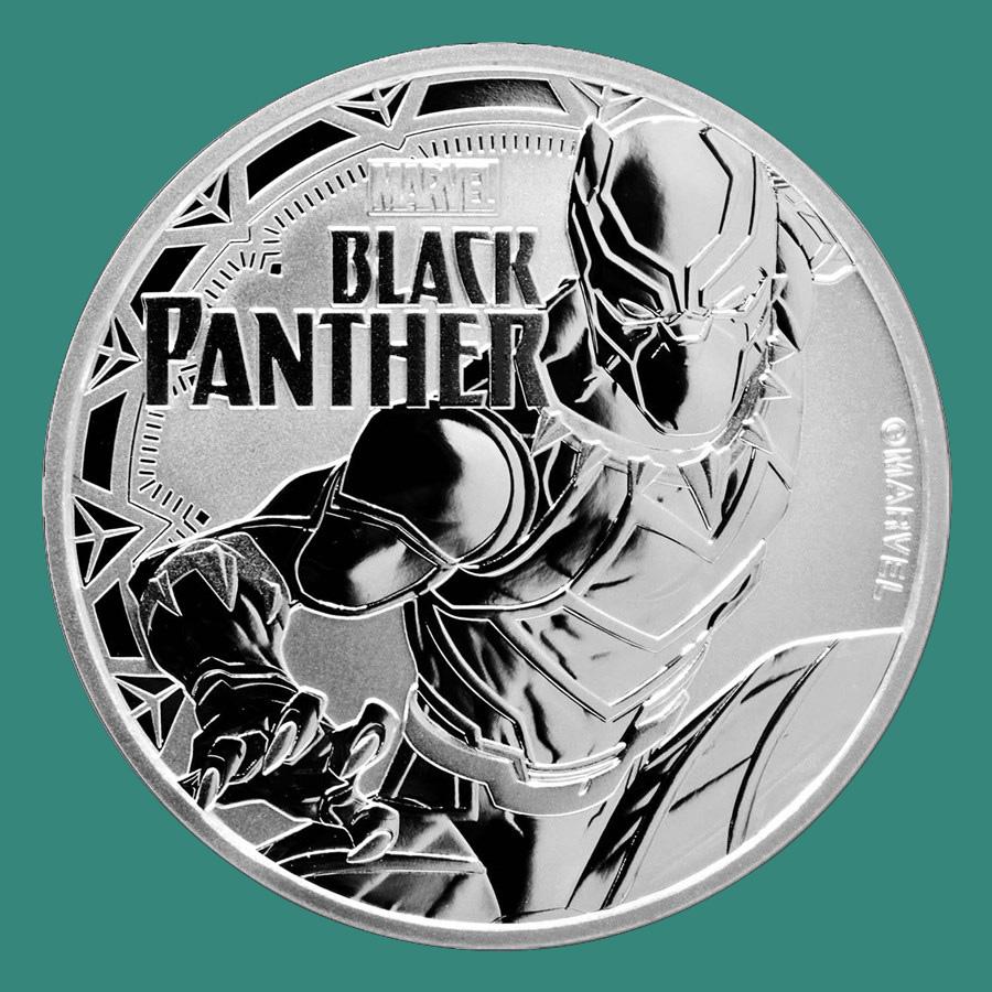 2018 Tuvalu 1 oz Silver $1 Marvel Series: Black Panther: 2018 Tuvalu 1 oz Silver $1 Marvel Series: Black Panther BU -- 2018 Tuvalu 1 oz Silver $1 Marvel Series: Black Panther BU #PAPPS11192