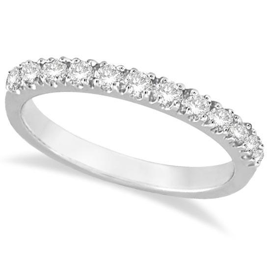Diamond Stackable Ring Anniversary Band in 14k White Go: Diamond Stackable Ring Anniversary Band in 14k White Gold 0.25ctw -- CENTER STONE; Diamond CENTER STONE CLARITY; SI CENTER STONE COLOR; J-K CENTER STONE SETTING; Prong SIDE STONE CLARITY; SIDE STONE C