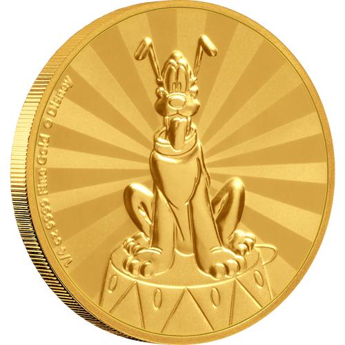 Mickey Mouse & Friends Retro Carnival - Pluto 1/4oz Gol: Mickey Mouse & Friends Retro Carnival - Pluto 1/4oz Gold Coin -- Mickey Mouse & Friends Retro Carnival - Pluto 1/4oz Gold Coin #PAPPS67213