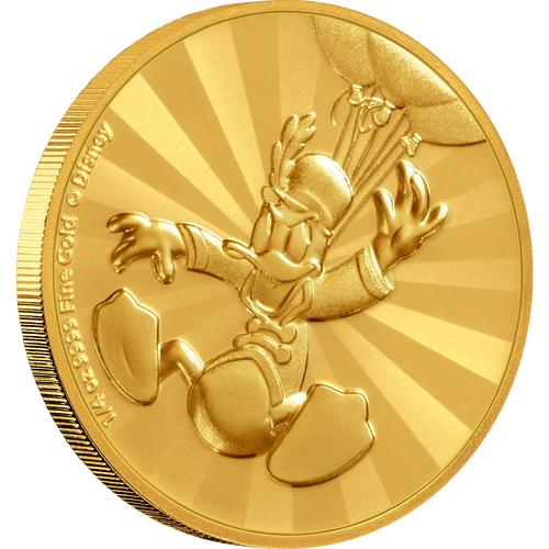 Mickey Mouse & Friends Retro Carnival - Donald Duck 1/4: Mickey Mouse & Friends Retro Carnival - Donald Duck 1/4oz Gold Coin -- Mickey Mouse & Friends Retro Carnival - Donald Duck 1/4oz Gold Coin #PAPPS67238