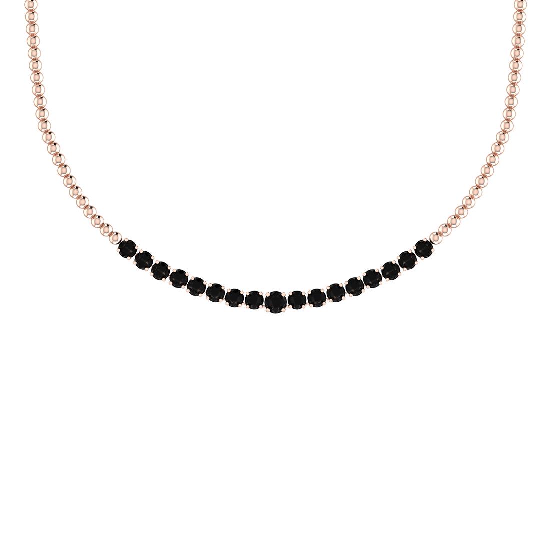 1.98 Ctw i2/i3 Treated Fancy Black Diamond 14K Rose Gol: 1.98 Ctw i2/i3 Treated Fancy Black Diamond 14K Rose Gold Necklace -- Center Diamond Weight : 1.98 Ctw ( Round cut) Center Diamond Color : Treated Fancy Black Dimaond Center Clarity : i2/i3 Center Ston