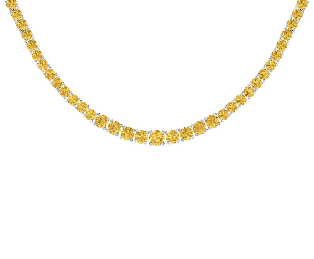 3.00 Ctw i2/i3 Treated Fancy Yellow Diamond 14K White G: 3.00 Ctw i2/i3 Treated Fancy Yellow Diamond 14K White Gold Slide Necklace -- Center Diamond Weight : 3.00 Ctw ( Round cut) Center Diamond Color : Treated Fancy Yellow Dimaond Center Clarity : i2/i3 Ce