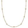 Station Bezel-Set Necklace in 14k Yellow Gold (0.33 ctw